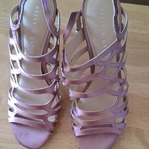 Kelly & Katie Women's Mauve Strappy Heels